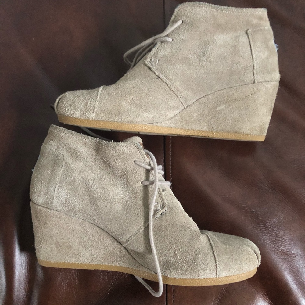 Toms wedge bootie